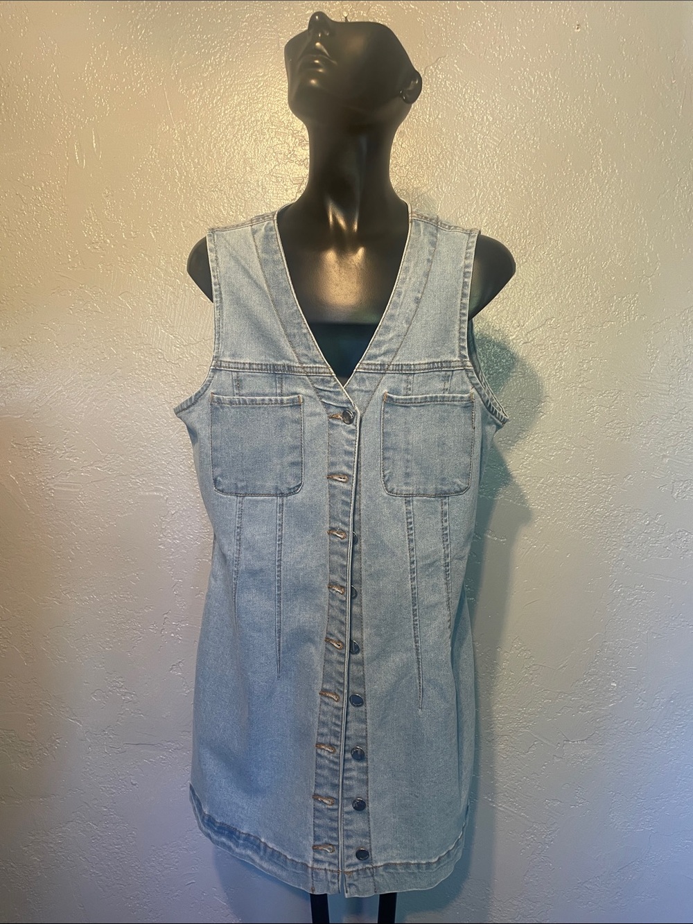 Vigoss Light Blue Denim Top